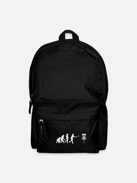 Discgolf Entwicklung Evolution sport sportart - Rucksack - Schwarz