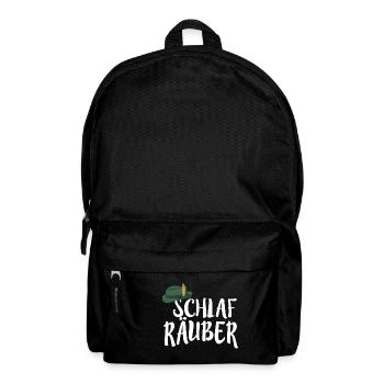SCHLAF RÄUBER KINDER SCHLAFLOS KINDER SPRUCH KIND - Rucksack - Schwarz - Vorne