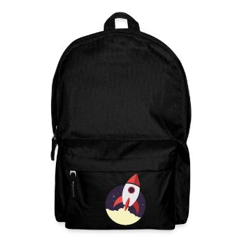 Raketenstart, Rakete, Weltraum - Rucksack - Schwarz - Vorne