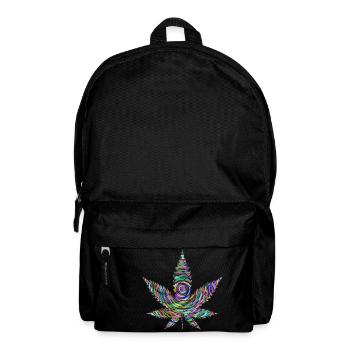 Regenbogen-Unkraut - Rucksack - Schwarz - Vorne