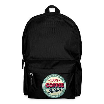 Coffee Addict - Rucksack - Schwarz - Vorne