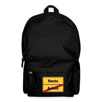 Glückwunsch zur Rente! Schluss mit Arbeit! - Rucksack - Schwarz - Vorne