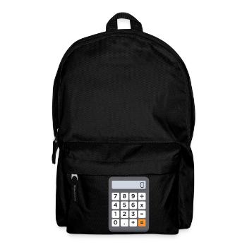 Now you always have your calculator with you. - Backpack - black - Front