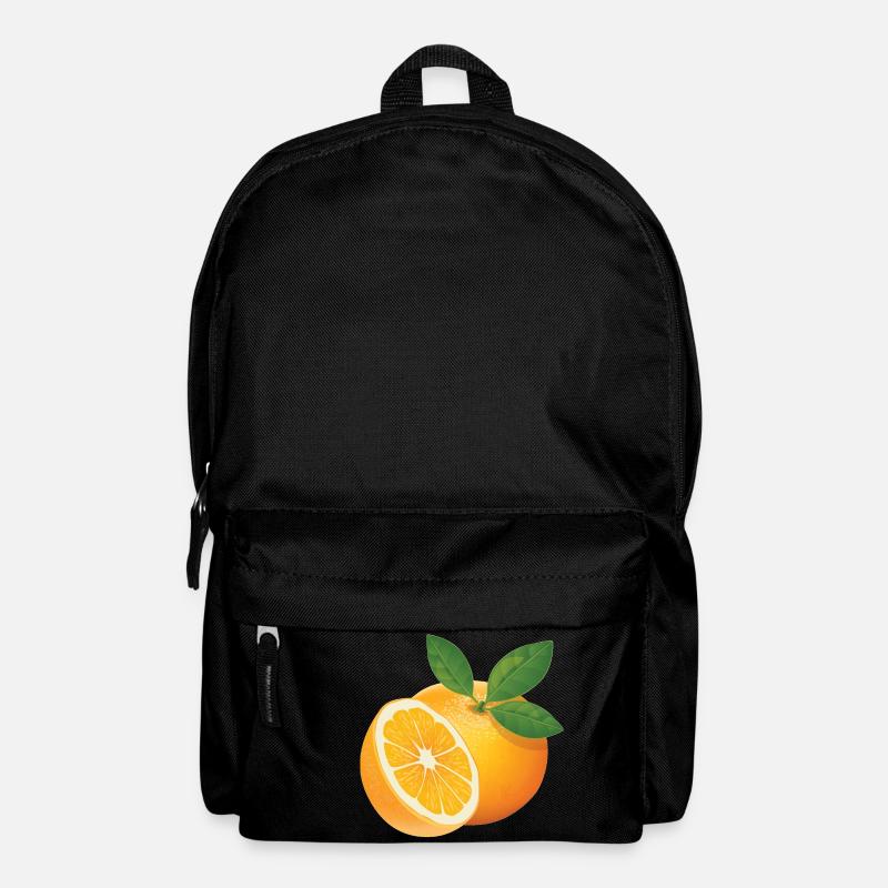 Orange - Rucksack - Schwarz