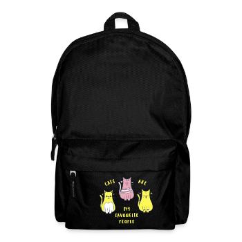 cats are my favourite - Rucksack - Schwarz - Vorne
