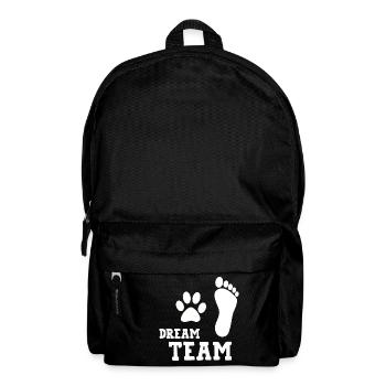 Dream Team drôle de chien T-shirt - Sac à dos - noir - Devant