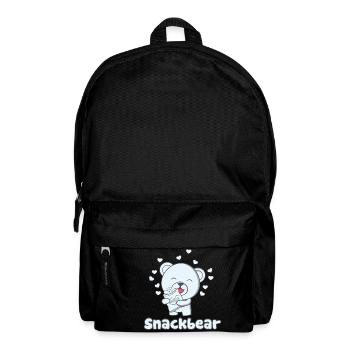 Snack bear / snack bear with heart - Backpack - black - Front