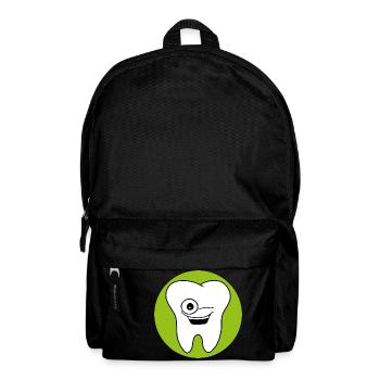 Dental office logo tooth - Backpack - black - Front