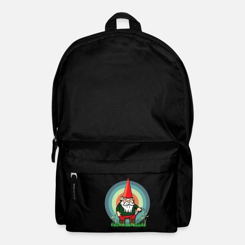 Böser und gemeiner Gartenzwerg Gnom Zwerg - Rucksack - Schwarz