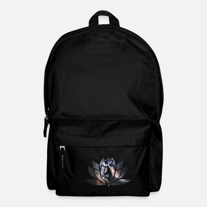 Yoga lotus flower - Backpack - black