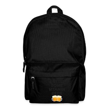 Vitamin beer - Backpack - black - Front