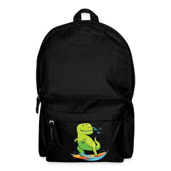 Surfing Dinousaur Holiday Shirt Geschenk - Rucksack - Schwarz - Vorne