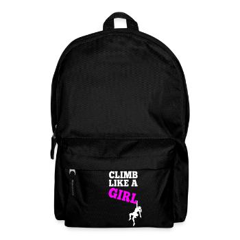 Climb Like A Girl - Rock Climbing Girl - Backpack - black - Front