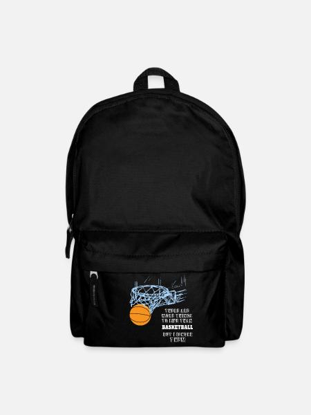 Basketball Sport Shirt - lustiger Spruch hobby - Rucksack - Schwarz