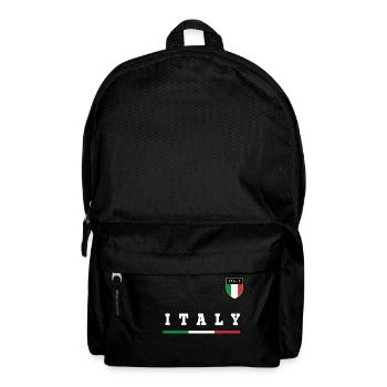 Italien Italy Italia Flagge Wappen Geschenk Idee - Rucksack - Schwarz - Vorne