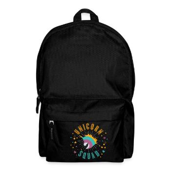 Einhorm Team - Unicorn - Geschenk - Rucksack - Schwarz - Vorne