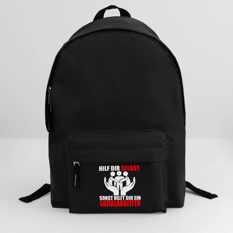 HILF DIR SELBST SONST HILFT DIR EIN SOZIALARBEITER Rucksack