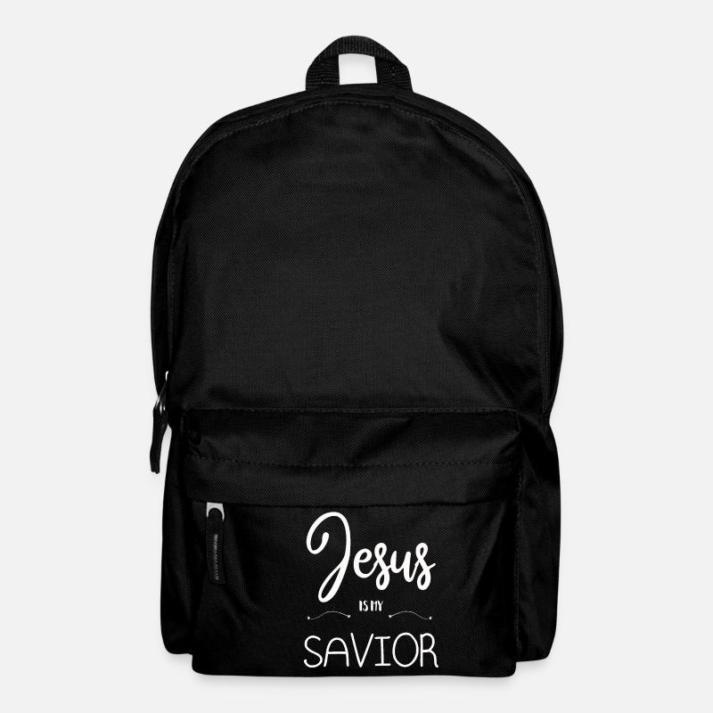 JESUS IS MY SAVIOR JESUS IST MEIN RETTER CHRISTUS - Rucksack - Schwarz