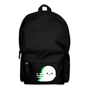 Cartoon / comic ghost very friendly - Backpack - black - Front