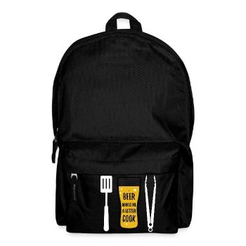Cook beer cook barbecue gift barbecue tongs - Backpack - black - Front