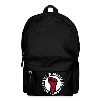 3 colors - Workers Solidarity Movement - Working - Rucksack - Schwarz - Vorne