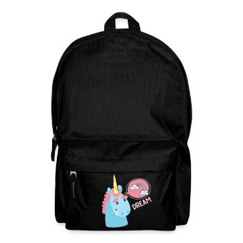 Unicorn Dream Rainbow Gift Funny - Backpack - black - Front