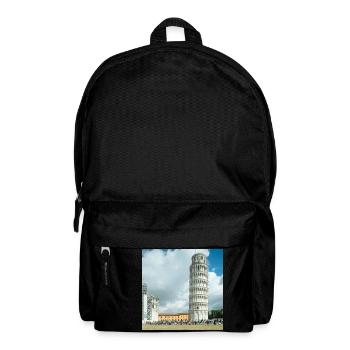 Schiefe Turm von Pisa Toskana - Rucksack - Schwarz - Vorne