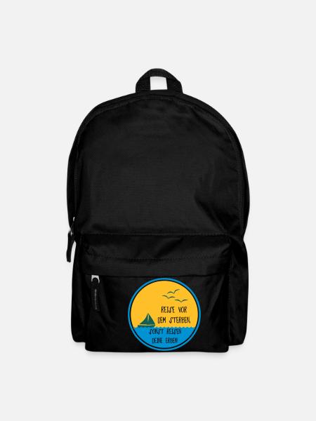 Reise vor dem Sterben Geschenk - Rucksack - Schwarz