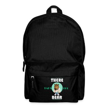 Da steppt der Bär Denglisch Witzig Lustig - Rucksack - Schwarz - Vorne
