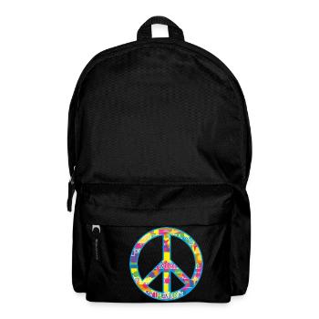 Peace / peace symbol - Backpack - black - Front