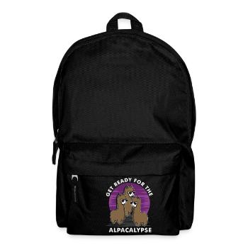 Get ready for the alpakalypse - Backpack - black - Front