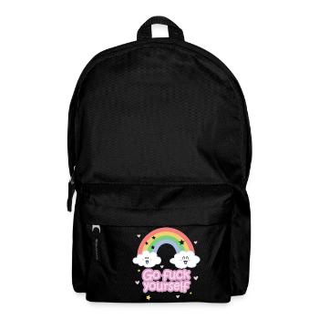 Geh und fick dich selbst;) - mit Niedlichkeit - Rucksack - Schwarz - Vorne