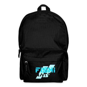 Fisherman fishinator fishing fish gift - Backpack - black - Front