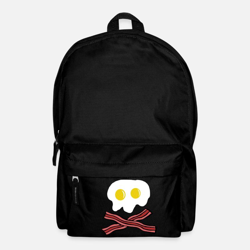 Eier und Speck Totenkopf - Rucksack - Schwarz