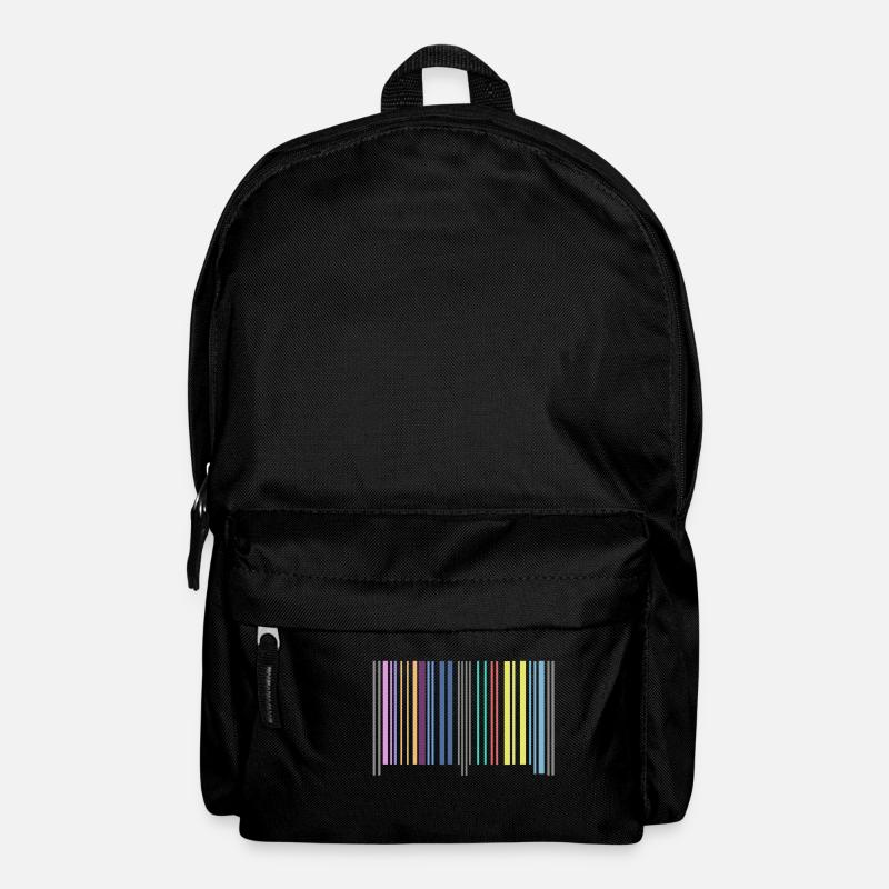 code à barres - Sac à dos - noir