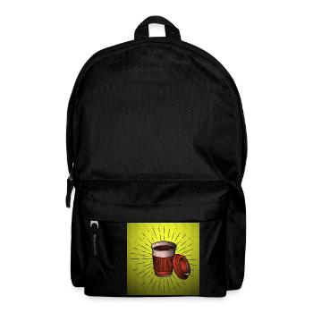 Kaffee - Rucksack - Schwarz - Vorne