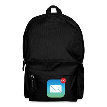 Mail Travail infini | Toujours assez à faire - Sac à dos - noir - Devant