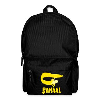 Banaal Banana Eel in Yellow Fruit Souvenir Gift - Backpack - black - Front