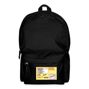 Work displeasure notice funny sick message - Backpack - black - Front