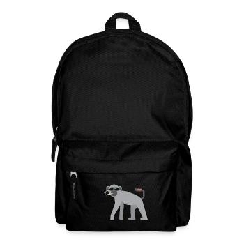 t-Shirt rauchender Affe Zigarette - Rucksack - Schwarz - Vorne