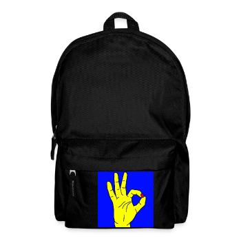 okay blue - Rucksack - Schwarz - Vorne