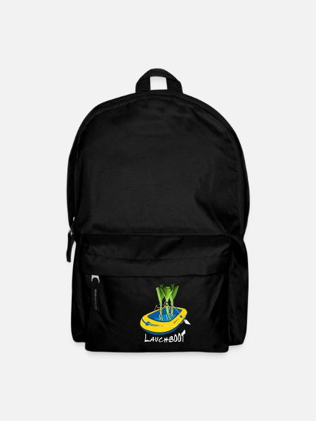 LAUCHBOOT Lauchkörper Schlauchboot Geschenkidee - Rucksack - Schwarz