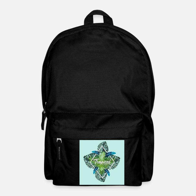 Été - paradis tropical d'été - Sac à dos - noir