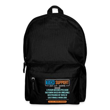 Techniker Geschenkidee & T-Shirt - Rucksack - Schwarz - Vorne