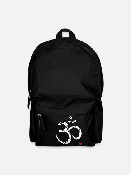 OM Weiß, white - Rucksack - Schwarz
