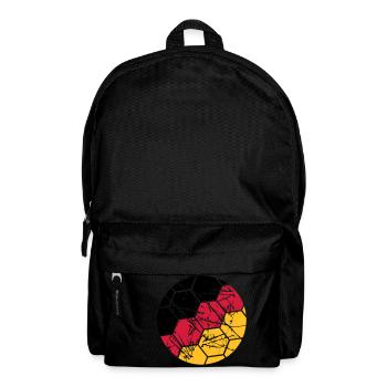 Germany Football German Fan Scratches Ball Cracks - Backpack - black - Front