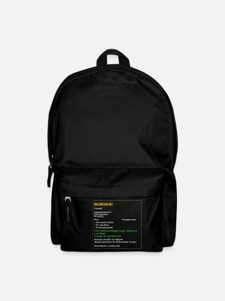 Legendaeres Heldenbaby Legendaer Baby Held PC Zock - Rucksack - Schwarz