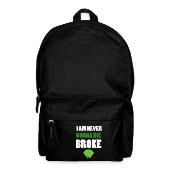 Geld -Money - Rucksack - Schwarz - Vorne