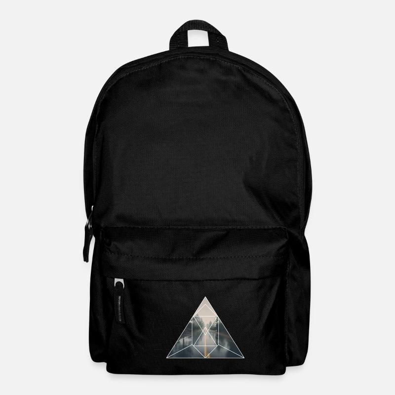 Modern Nature Grafik - Rucksack - Schwarz