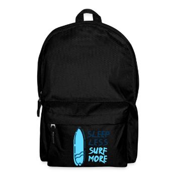 Surf - Sleep Less Surf More - Rucksack - Schwarz - Vorne